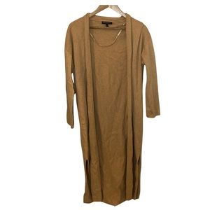 Banana Republic Tan Long Line Knit Duster Cardigan